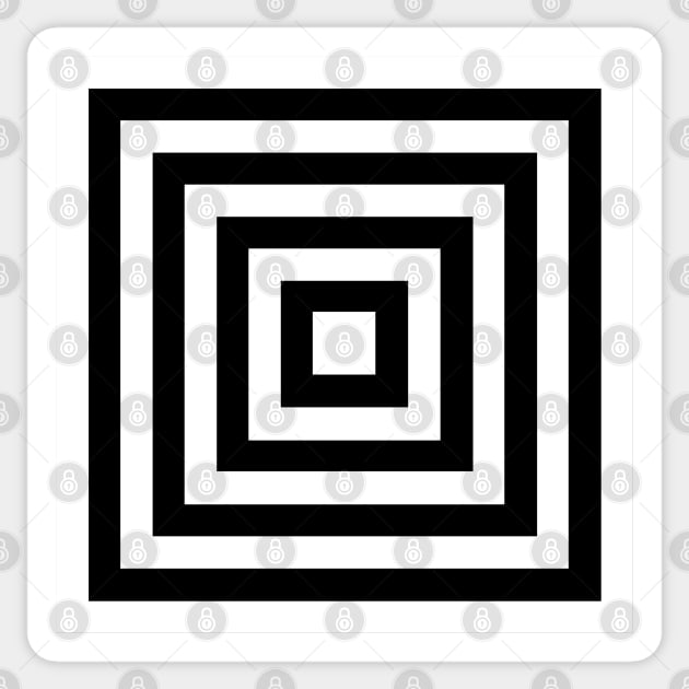 Black and white square background Sticker by Russell102